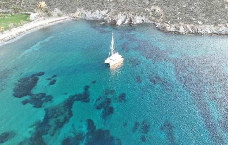 navigation dans les Cyclades