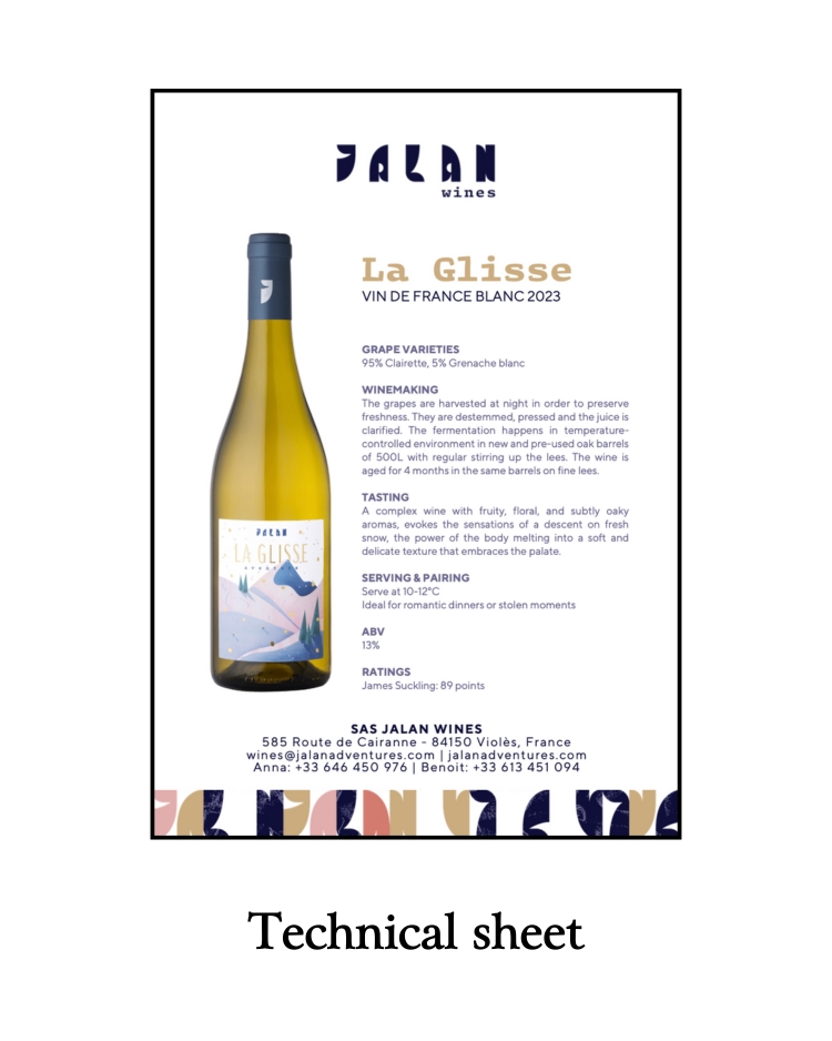 technical sheet la glisse