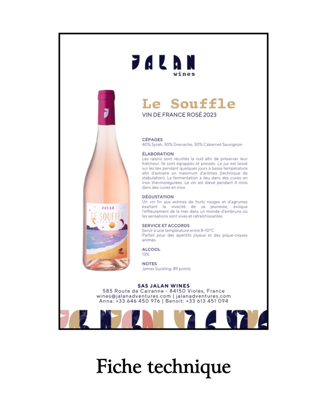 Fiche technique Souffle millésime 2023