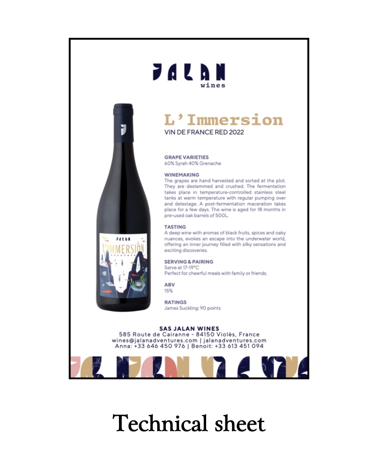 techsheet l'immersion